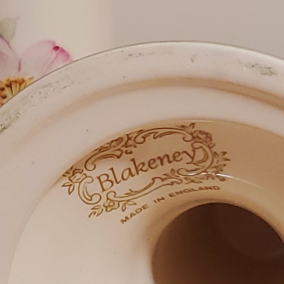 Blakeney Candleholder set of 2 Made n England Floral 5" - Picture 7 of 8